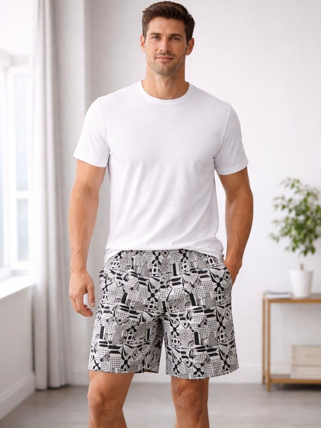 Mast & Harbour Pack Of 3 Printed Cotton Mid-Rise Boxers-picture-33