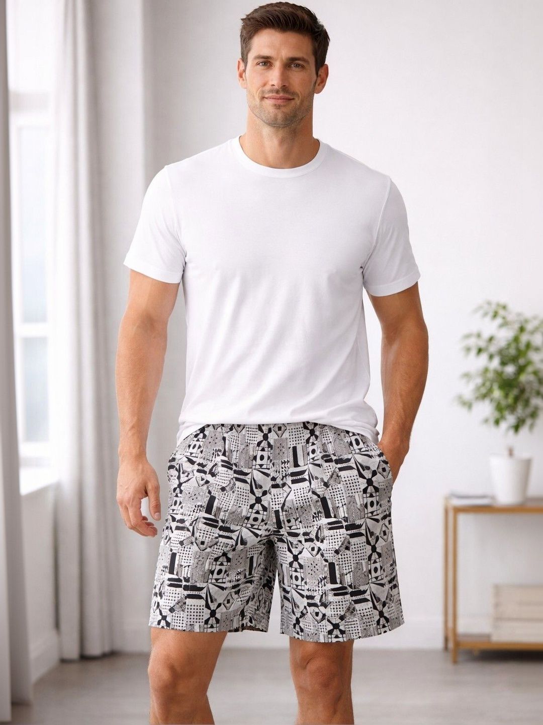 Mast & Harbour Pack Of 2 Printed Cotton Mid-Rise Boxers-picture-40