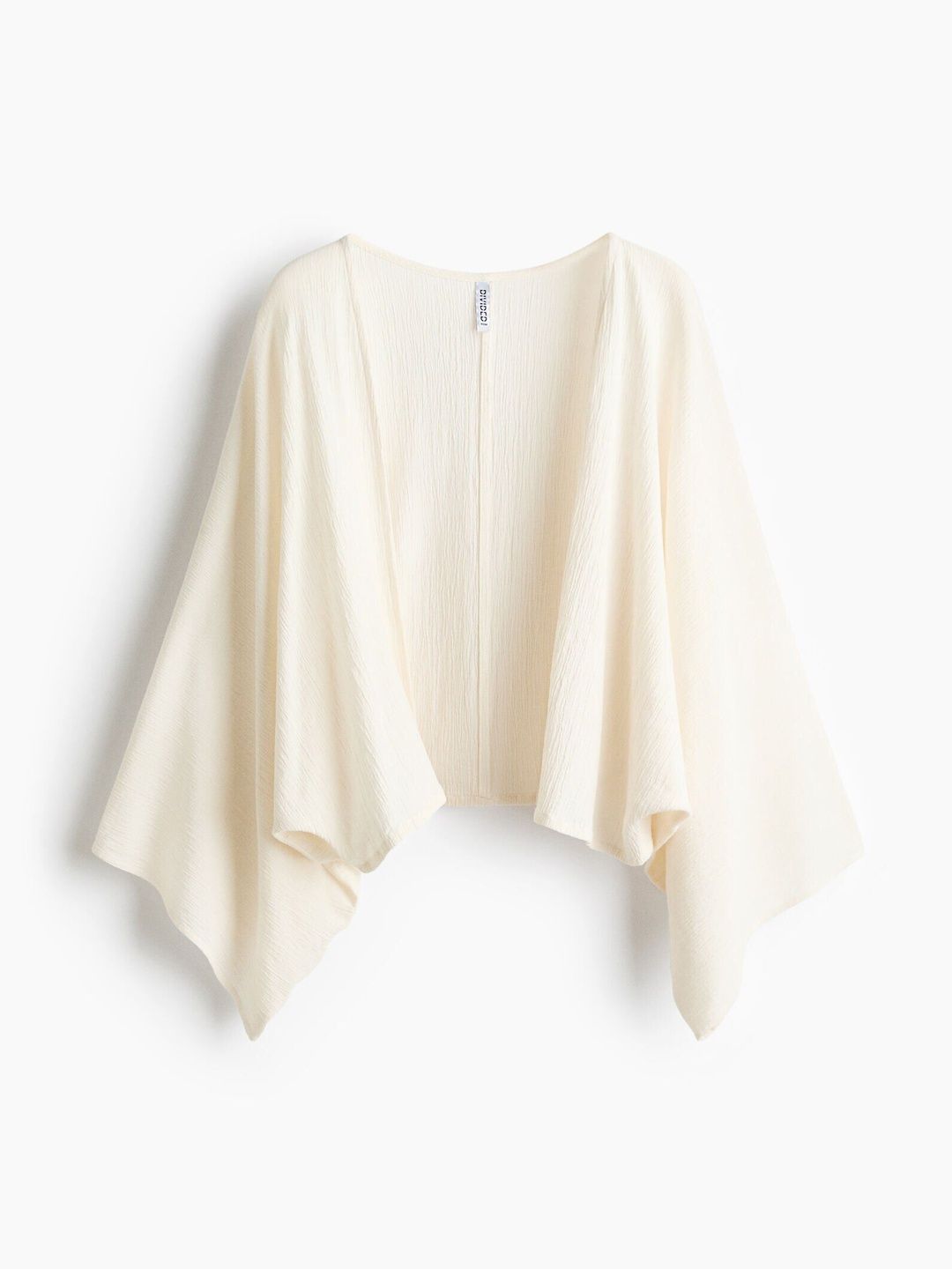 H&M Linen-blend open-front blouse