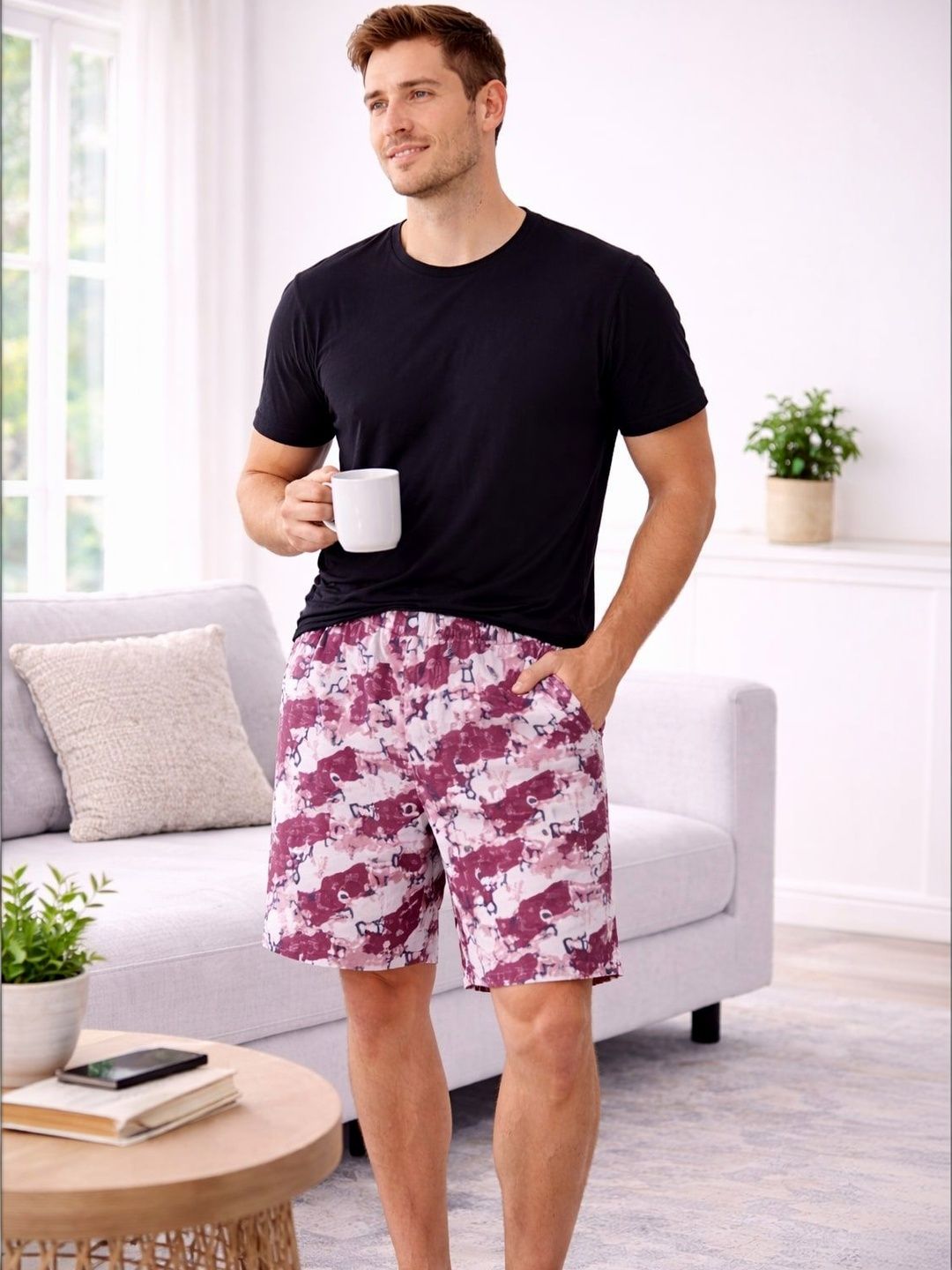 Mast & Harbour Pack Of 2 Printed Cotton Mid-Rise Boxers-picture-30