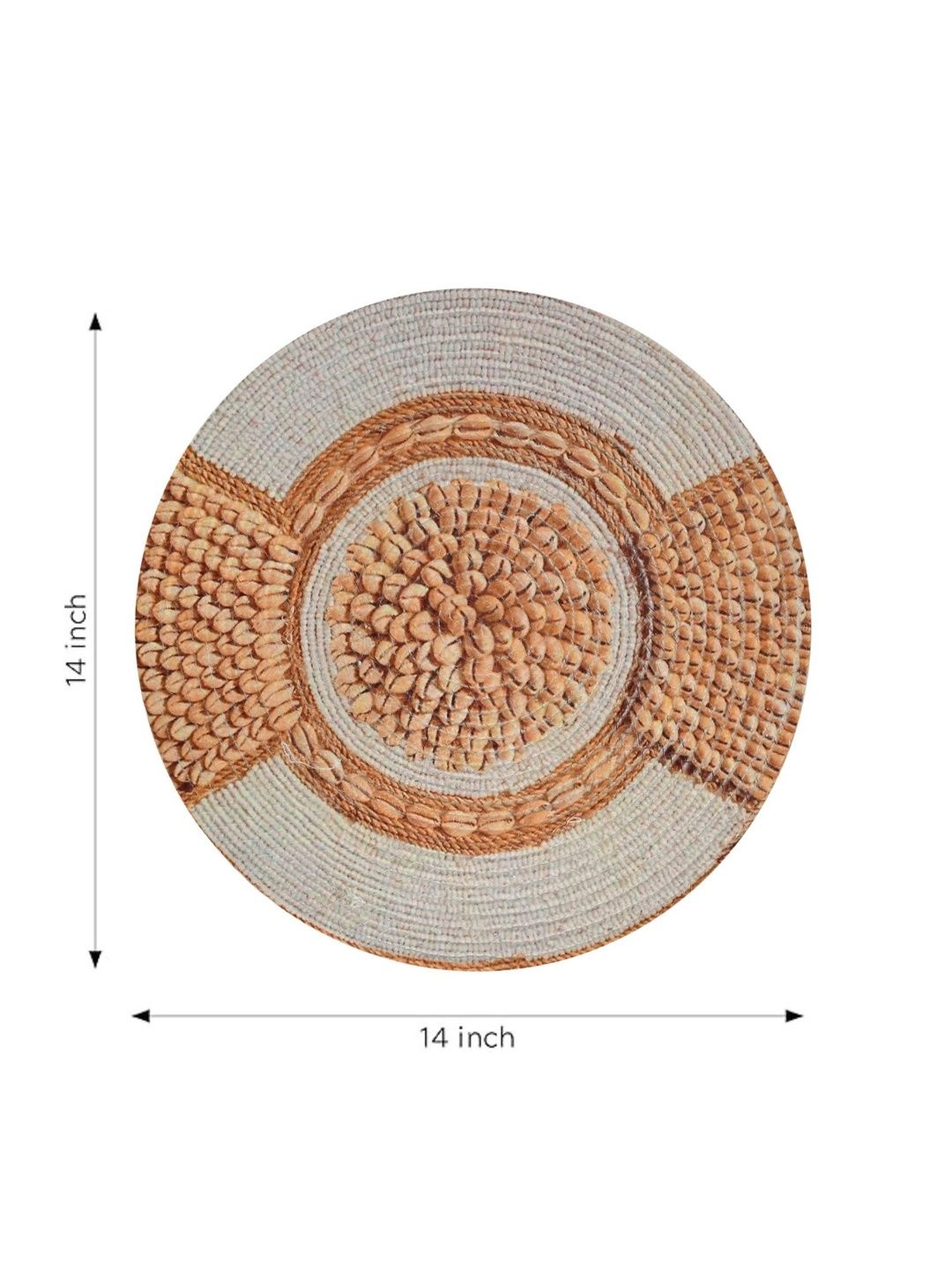 Galaxy Home Decor Grey Printed Cotton Table Placemat-picture-44