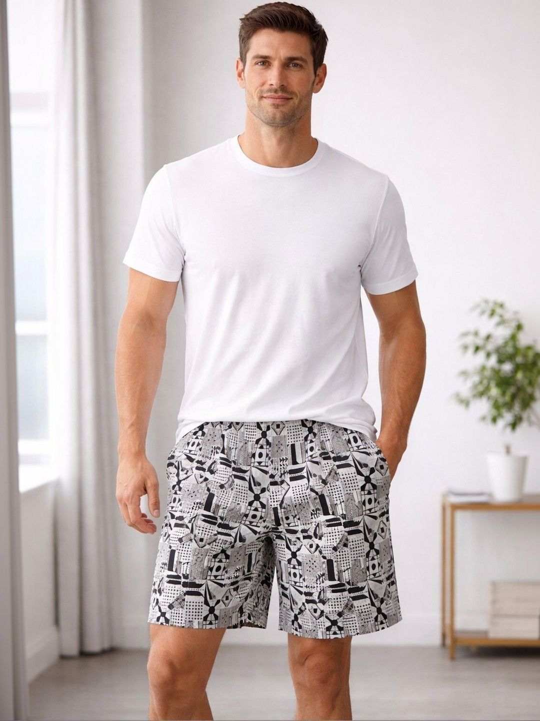 Mast & Harbour Pack Of 3 Printed Cotton Mid-Rise Boxers-picture-39