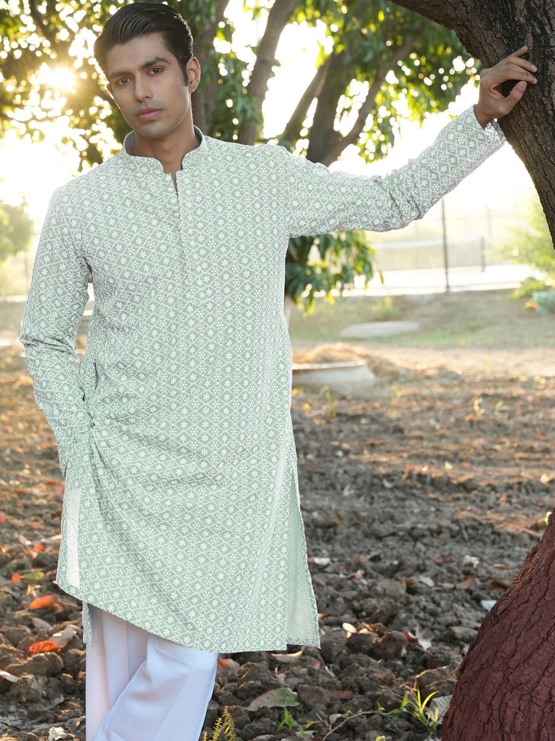 Anouk Men Floral Embroidered Kurta-picture-26
