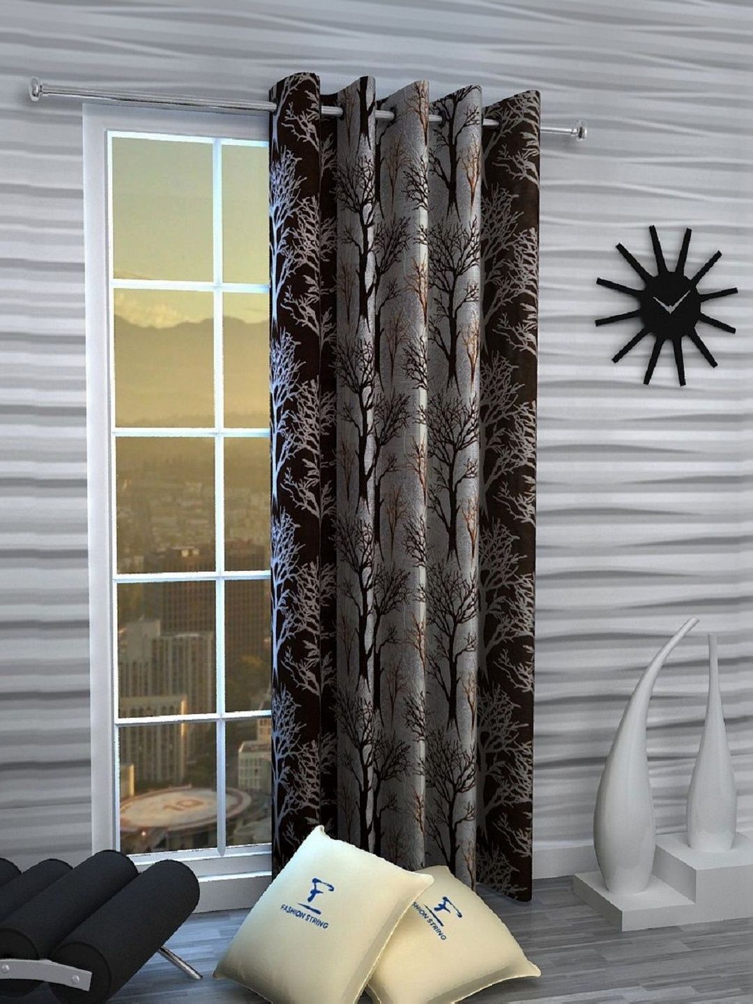 Fashion String Brown Door Curtain-picture-1