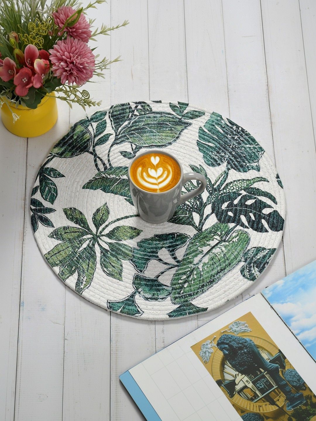 Galaxy Home Decor Pink Printed Cotton Table Placemat-picture-16