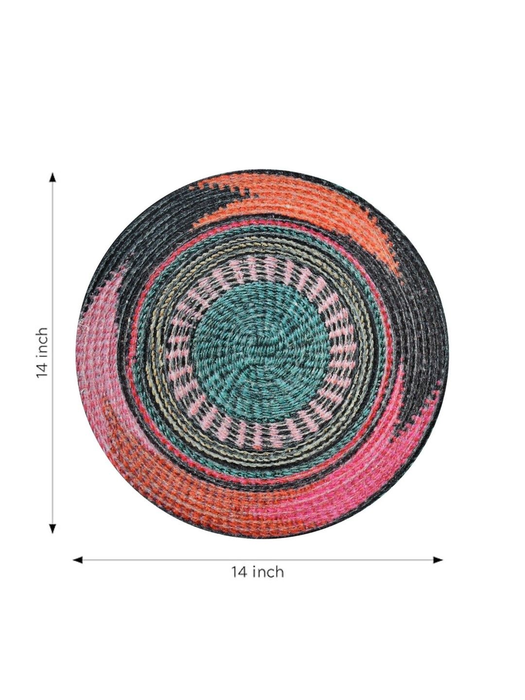 Galaxy Home Decor Pink Printed Cotton Table Placemat-picture-43