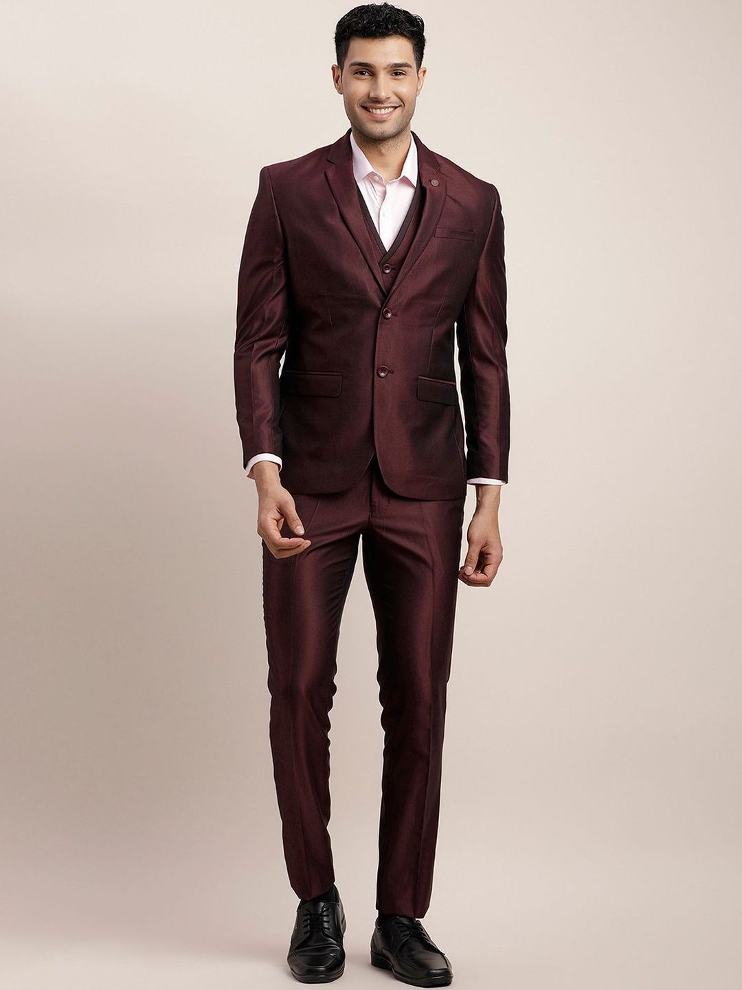 Turtle Tailored-Fit Single-Breasted Three-Piece Suit-picture-15