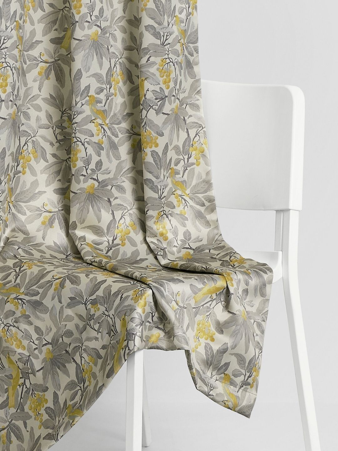 haus & kinder Grey & Yellow Set of 2 Floral Room Darkening Window-image-47