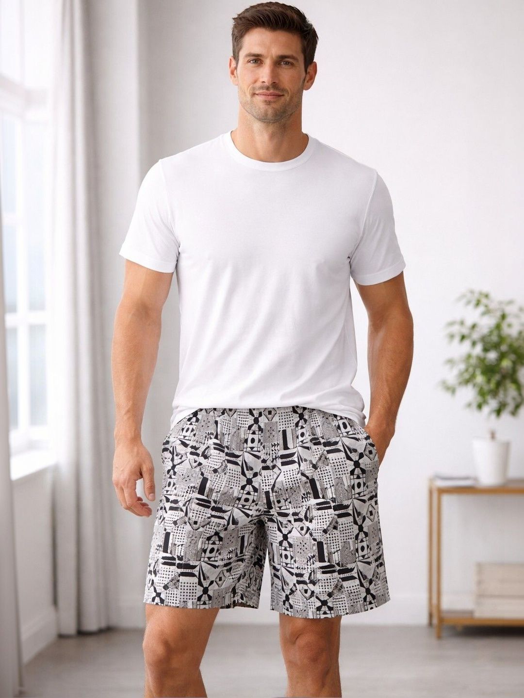Mast & Harbour Pack Of 2 Printed Cotton Mid-Rise Boxers-picture-31