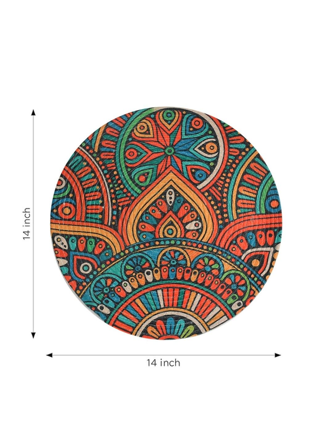 Galaxy Home Decor Black Printed Cotton Table Placemat-picture-39