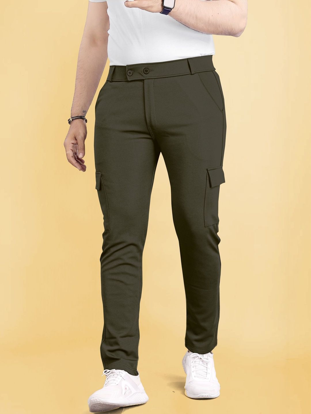 COMBRAIDED Men Cargos Trousers-picture-19