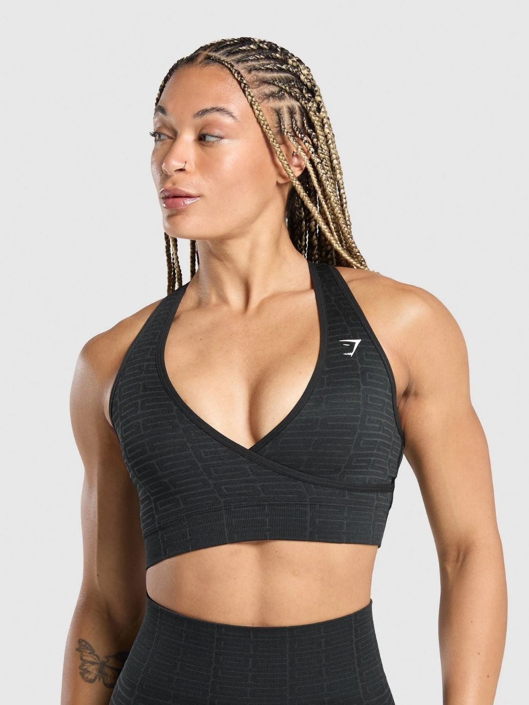 Gymshark Adapt Monogram Seamless Sports Bra Medium Coverage Styled Back-picture-50