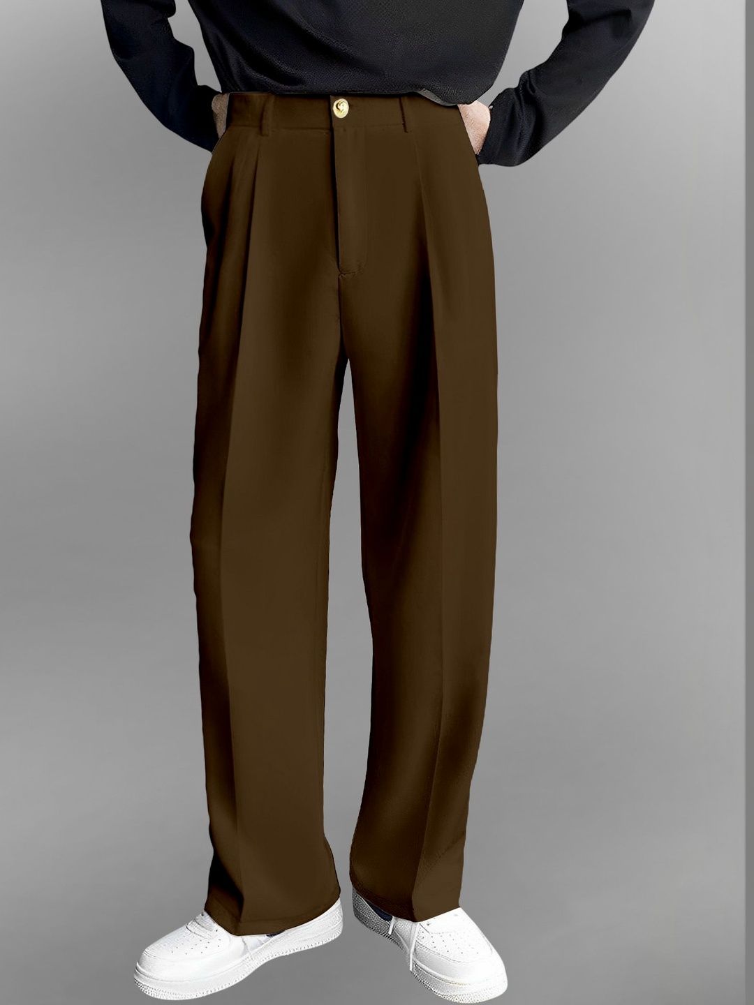 FTX Men Relaxed Loose Fit Pleated Trousers-image-45