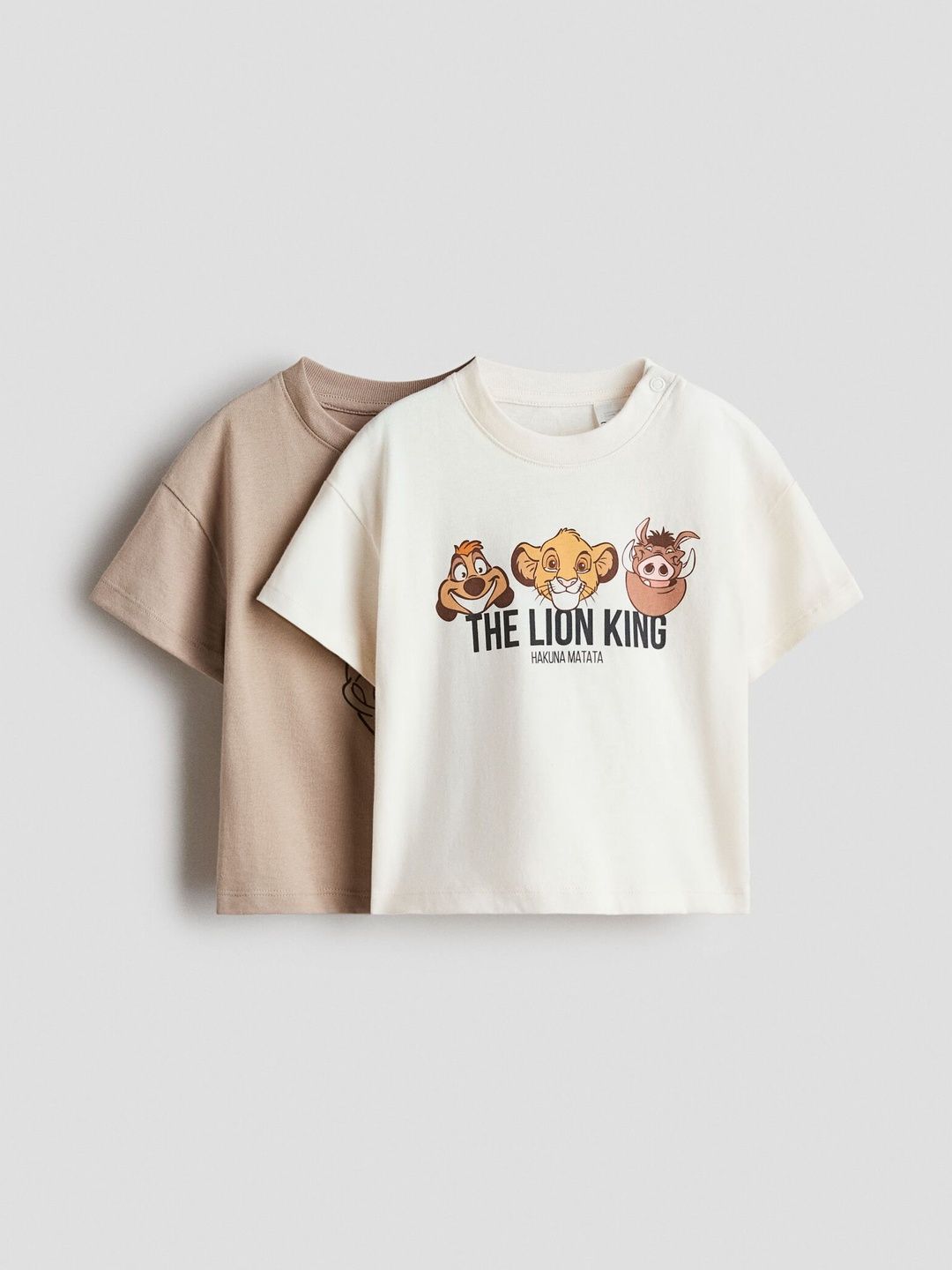 H&M Pure Cotton 2-Pack Printed T-Shirts