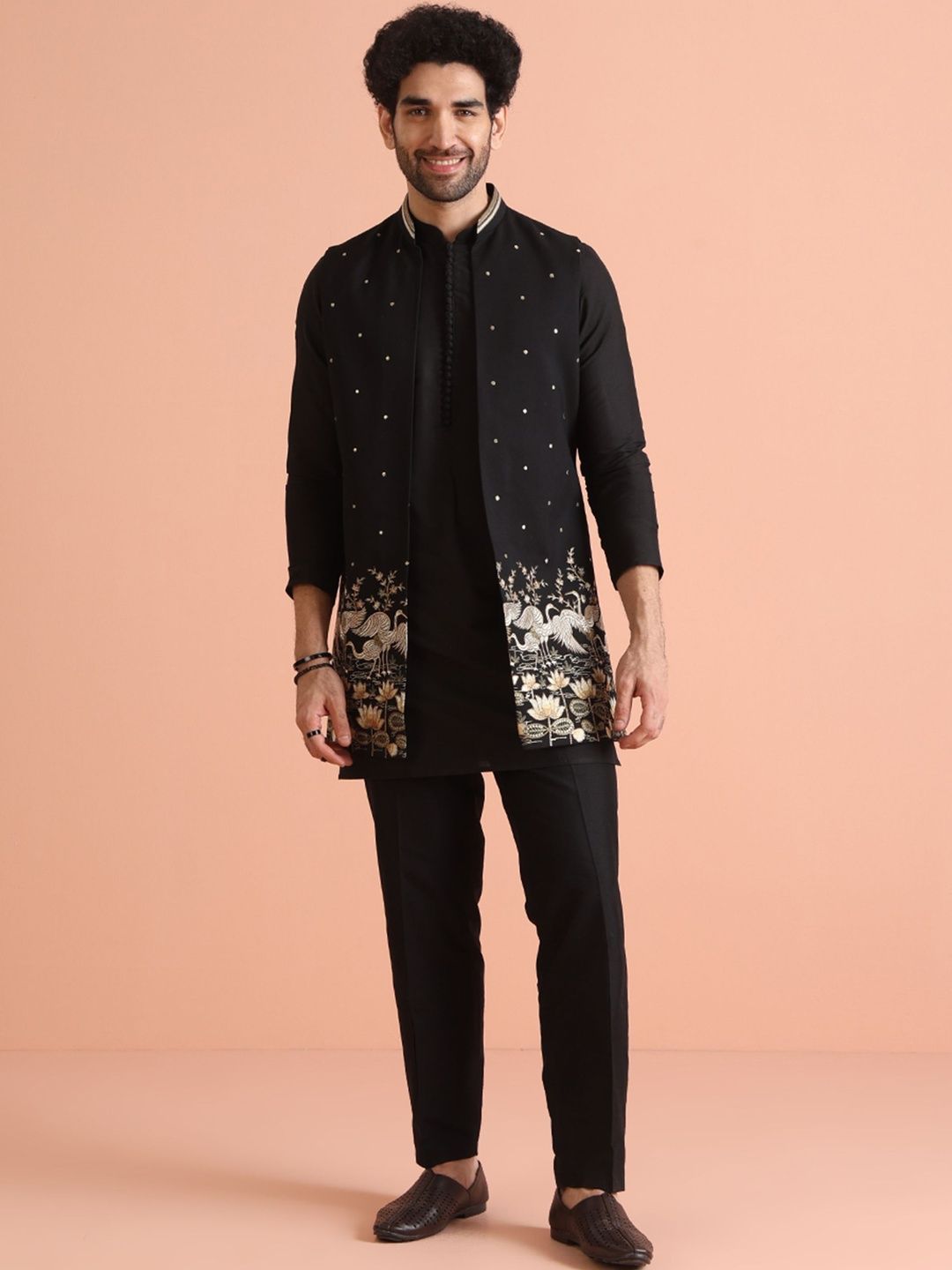 KISAH Men Regular Kurta with Trousers