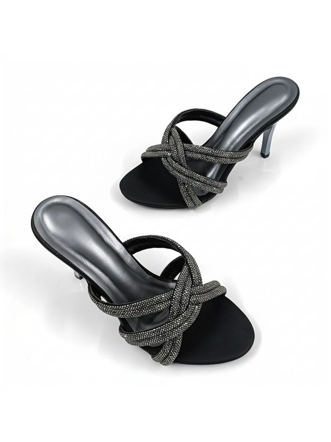 LUXEVE Embellished Party Stiletto Mules-picture-22