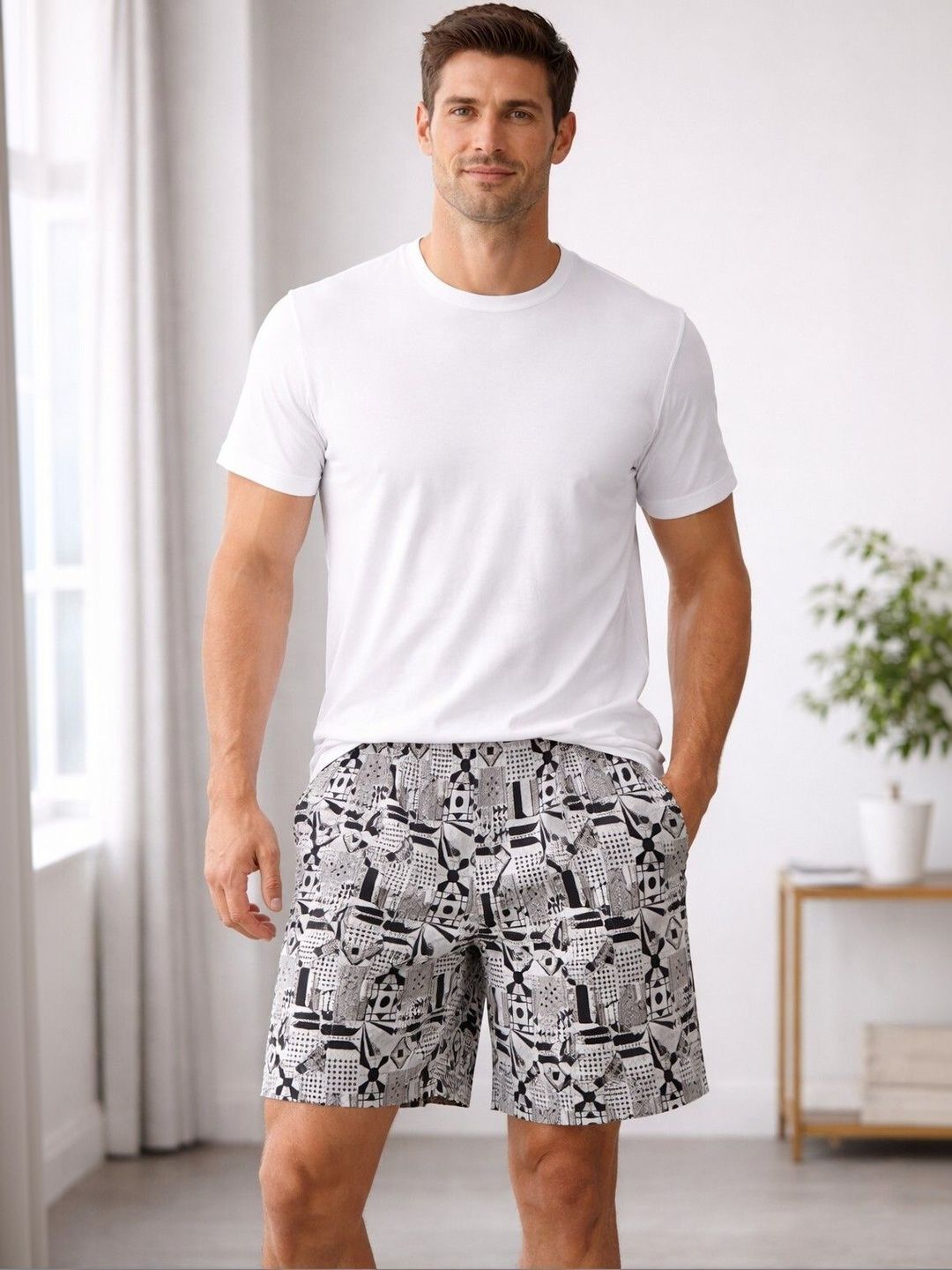 Mast & Harbour Pack Of 2 Printed Cotton Mid-Rise Boxers-picture-28