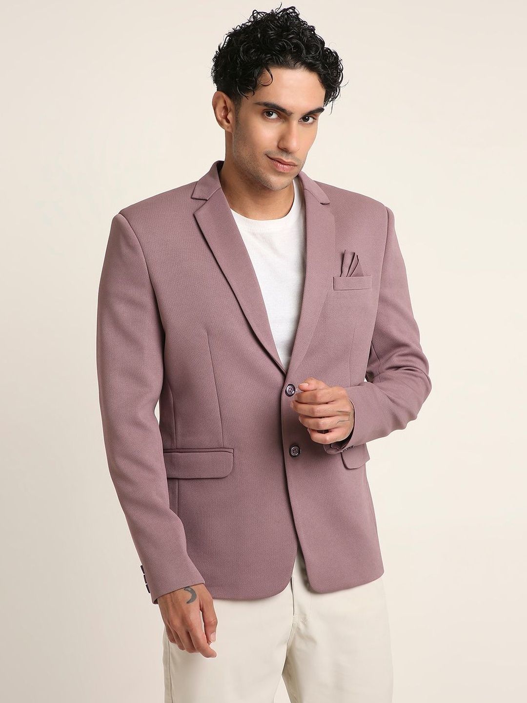 UR ETHICS Slim Fit Single-Breasted Blazer-picture-44