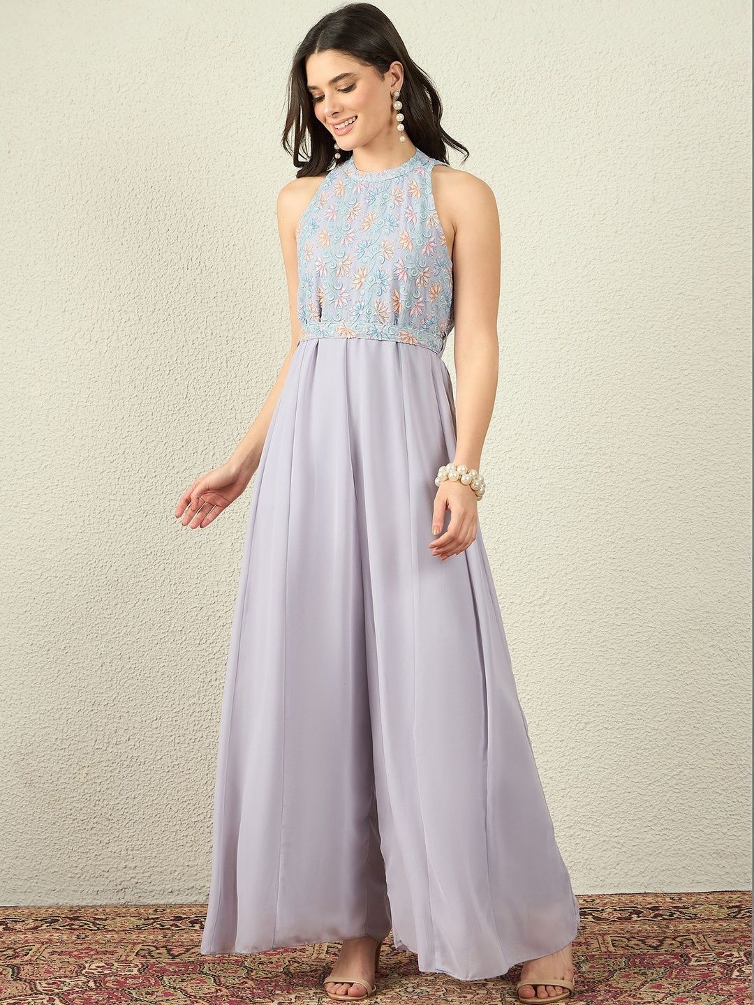 Anouk Halter Neck Basic Jumpsuit with Embroidered-picture-30