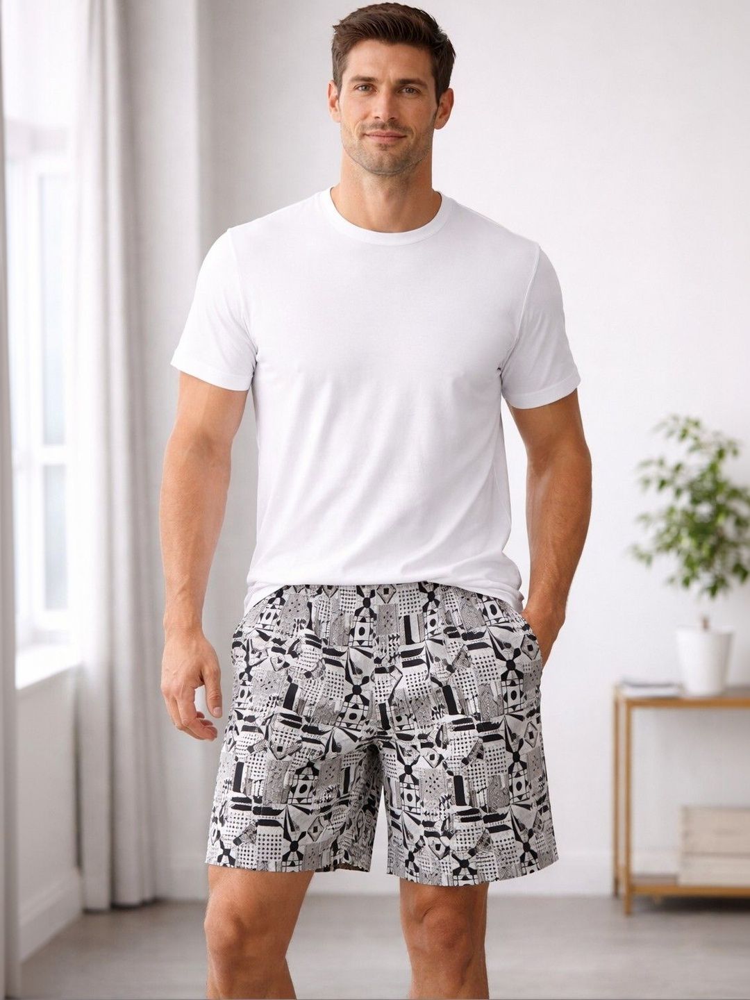 Mast & Harbour Pack Of 3 Printed Cotton Mid-Rise Boxers-picture-37