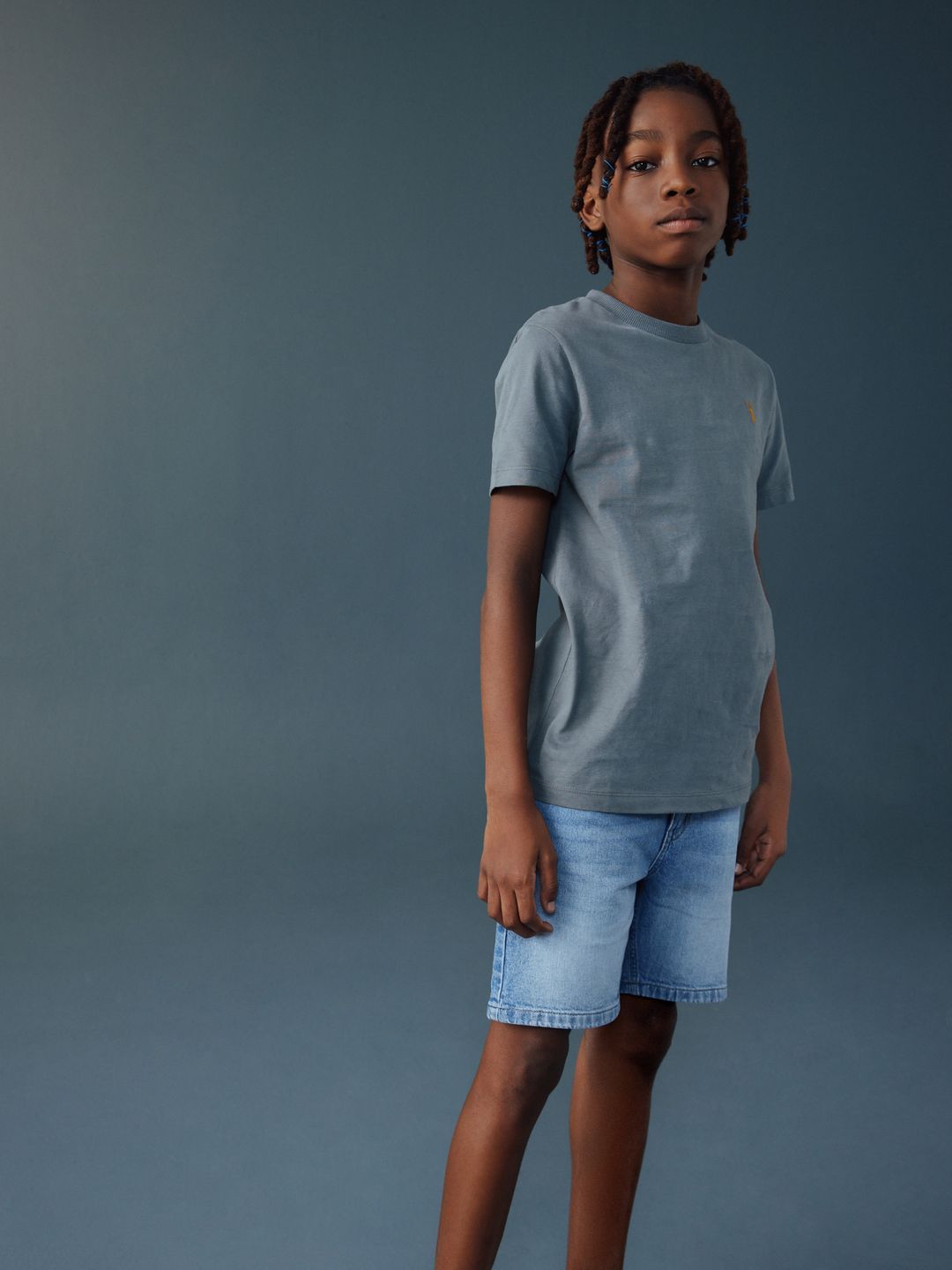 NEXT Boys Washed Stretchable Denim Shorts-picture-24