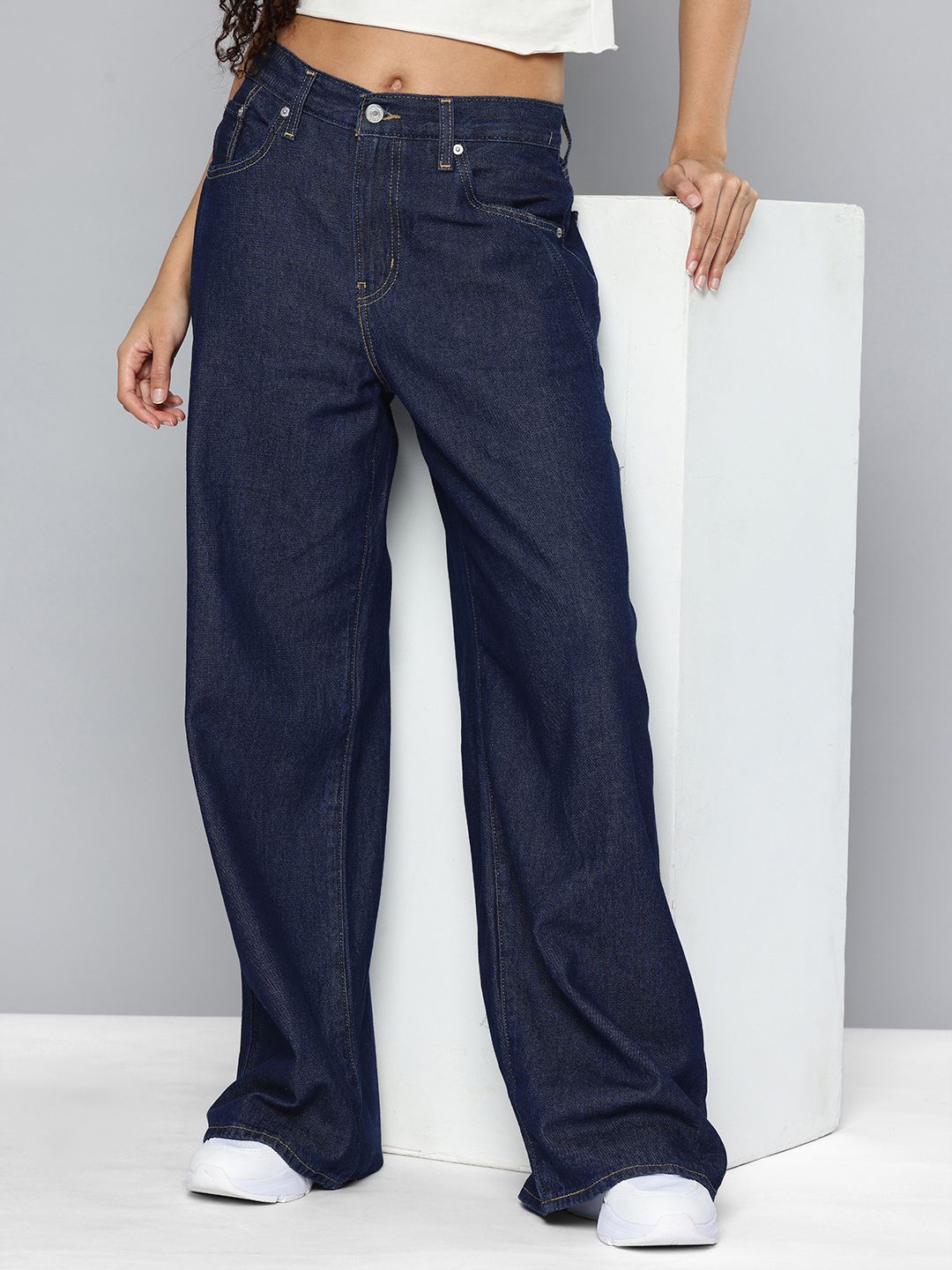 Levis Women Pure Cotton Relaxed Fit Jeans