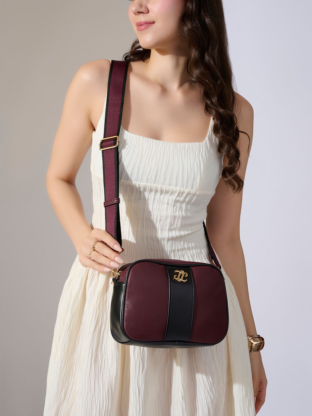 Lavie Signature Women Tulsa Colourblock Box Sling Bag-picture-24