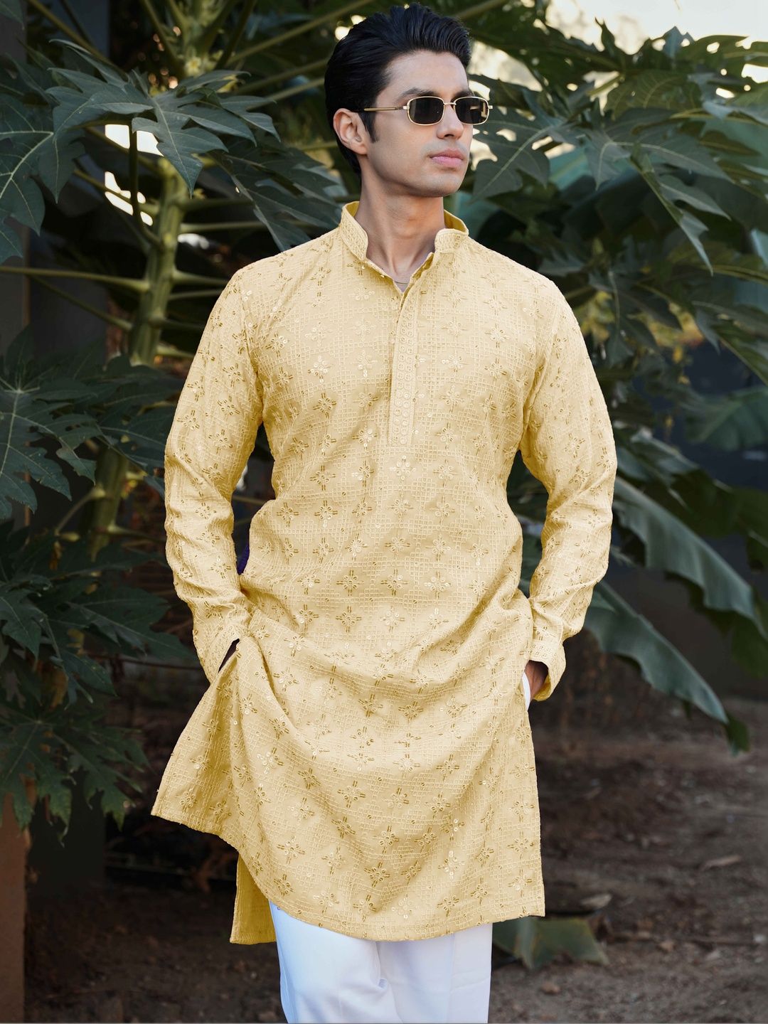 Anouk Men Geometric Embroidered Kurta-picture-37