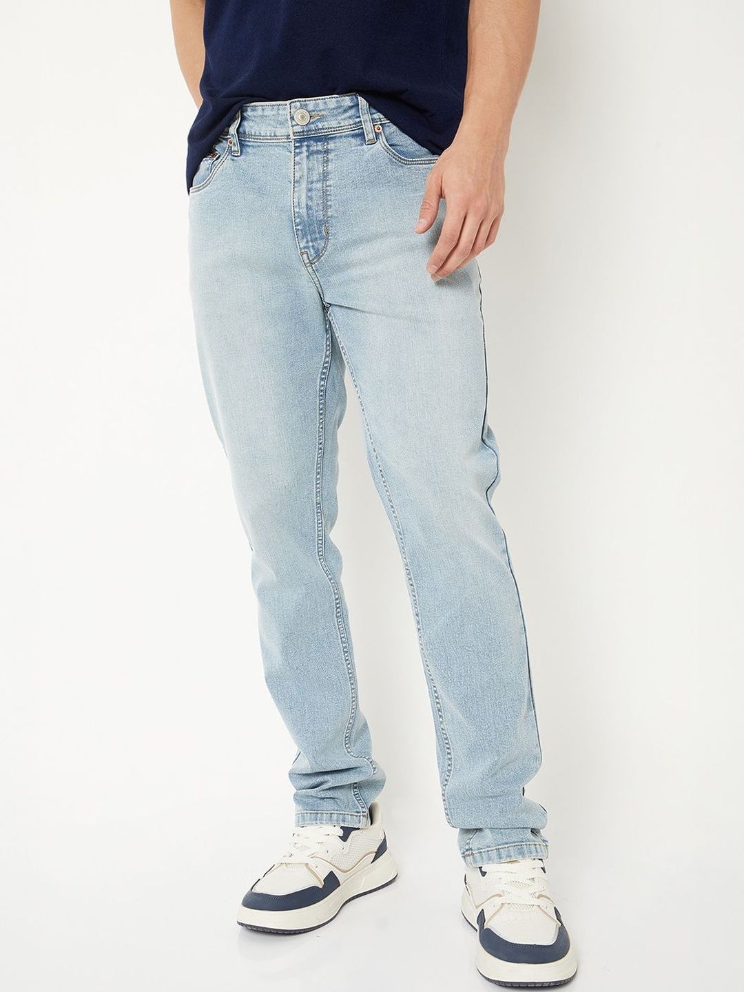 max Men Regular Fit Mid-Rise Light Fade Stretchable Jeans-picture-29