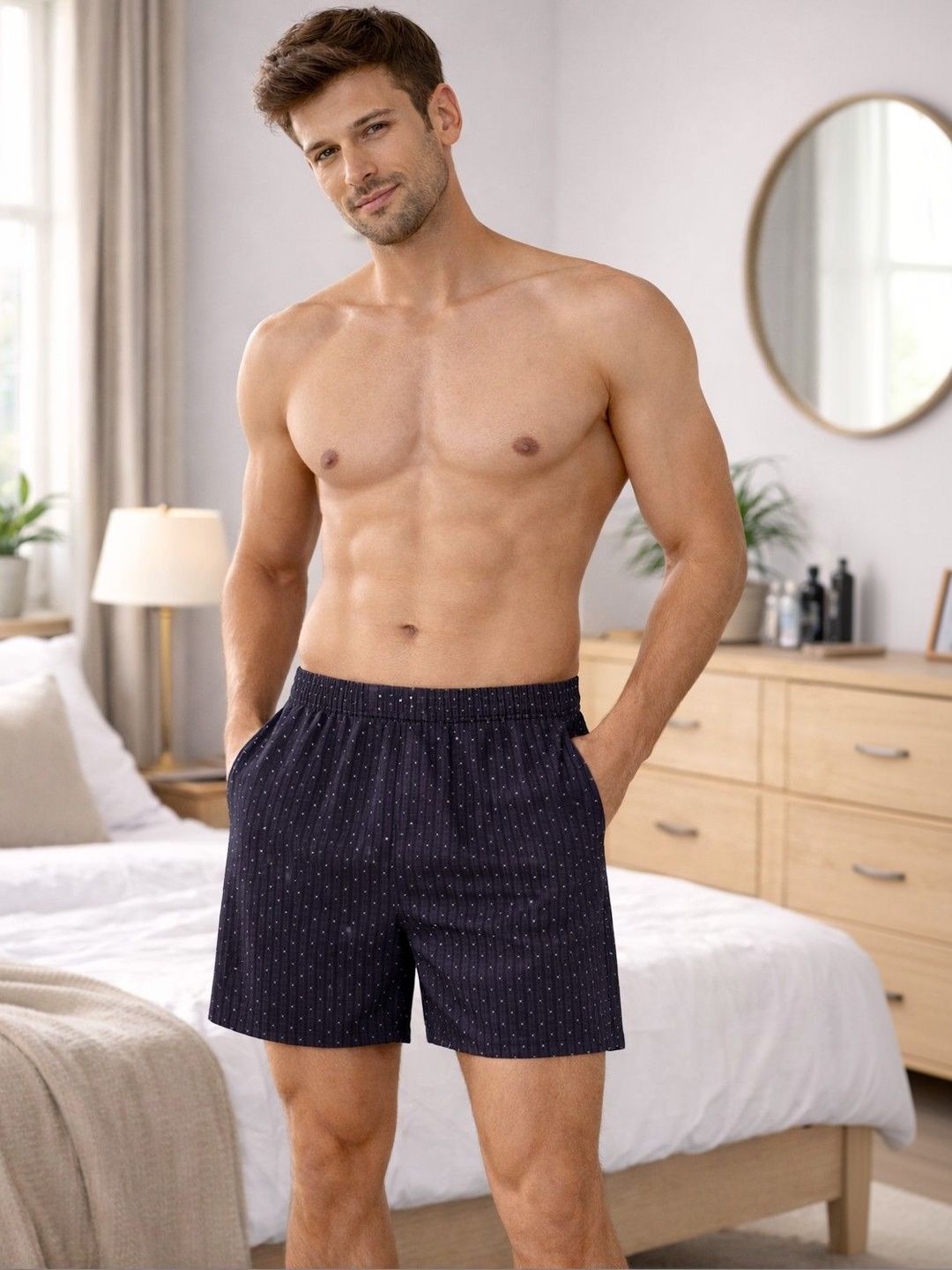 Mast & Harbour Pack Of 2 Printed Cotton Mid-Rise Boxers-picture-40