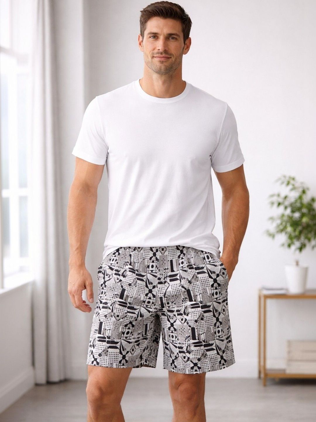 Mast & Harbour Pack Of 3 Printed Cotton Mid-Rise Boxers-picture-40