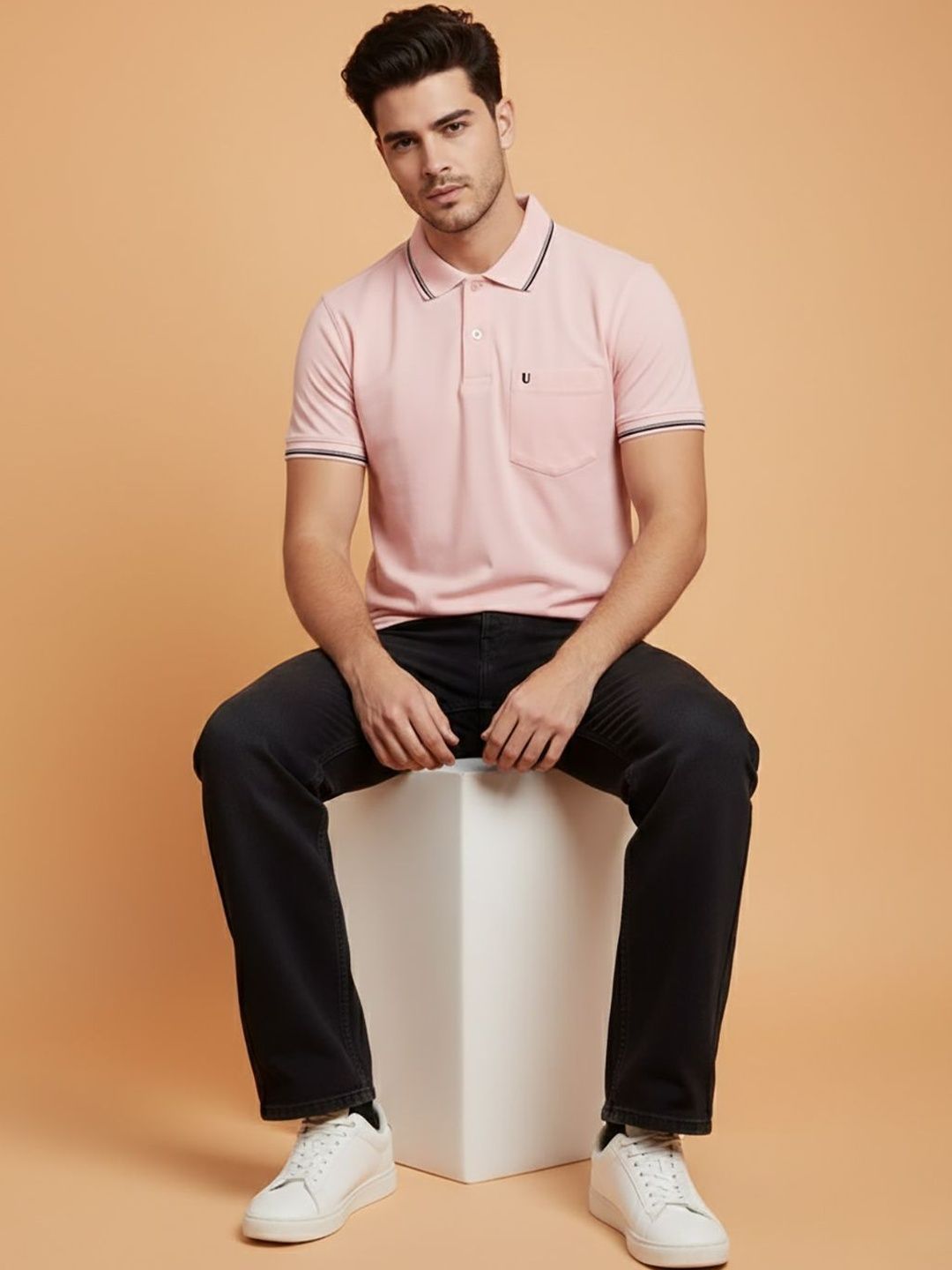 UNIBERRY Men Polo Collar Pockets T-shirt-picture-14