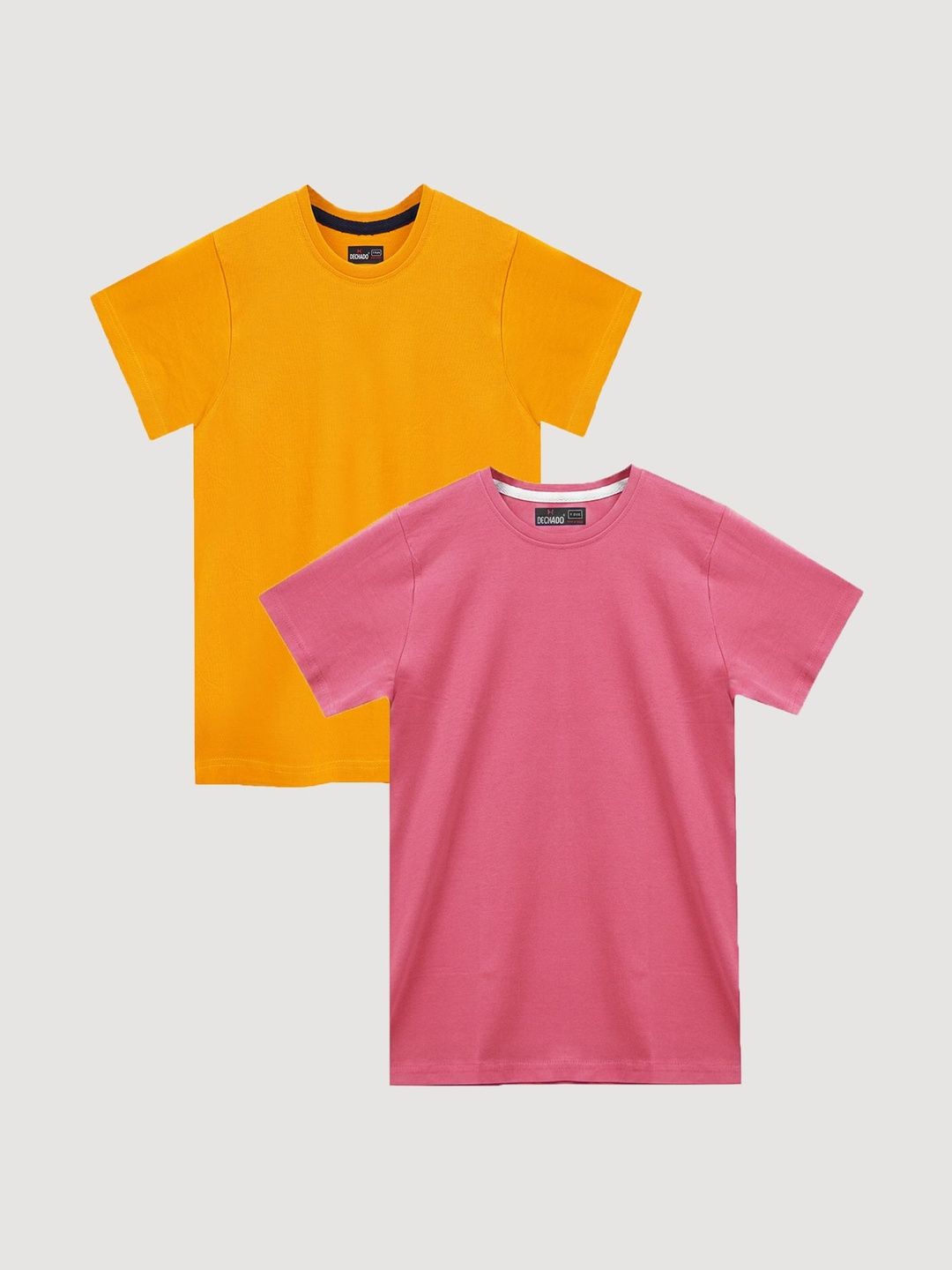 Dechado Unisex Kids Pack of 2 Cotton Round Neck Tshirts-picture-47
