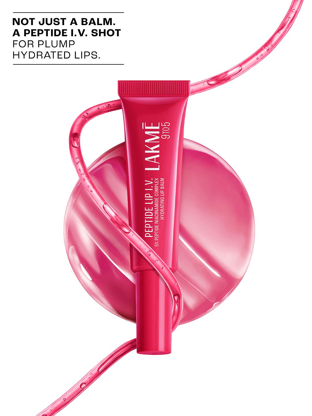 Lakme 9To5 Peptide Lip IV Hydrating Lip Balm 10g - Peptalk Pink-picture-27