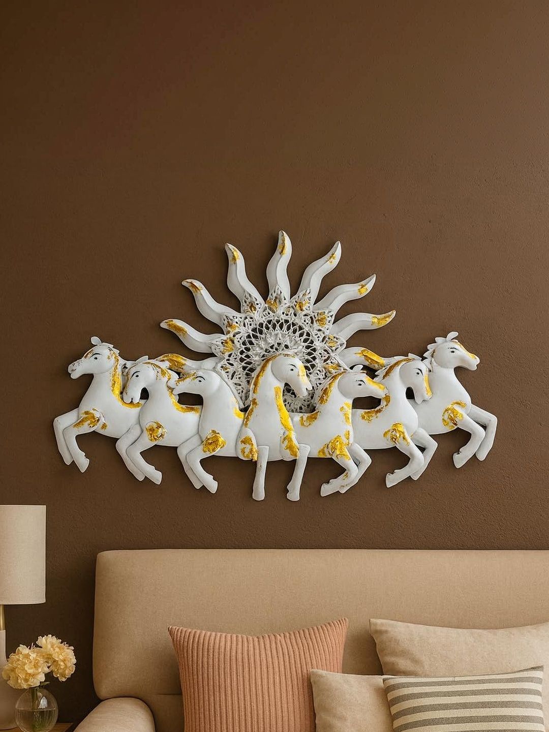 RSN White Metal Wall Hanging-picture-21