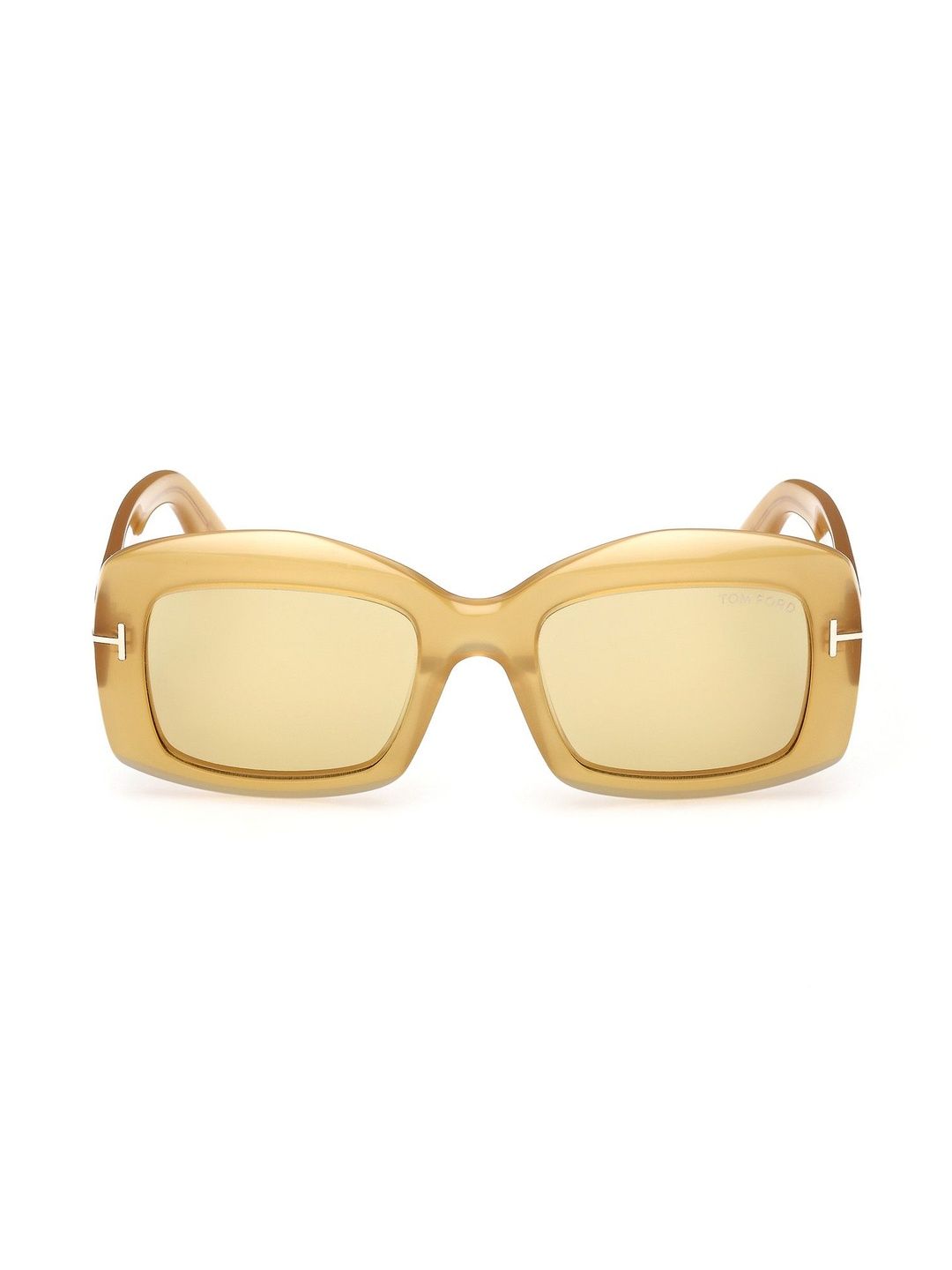 Tom Ford Women Yellow Lens & Yellow Rectangle Sunglasses with-image-30