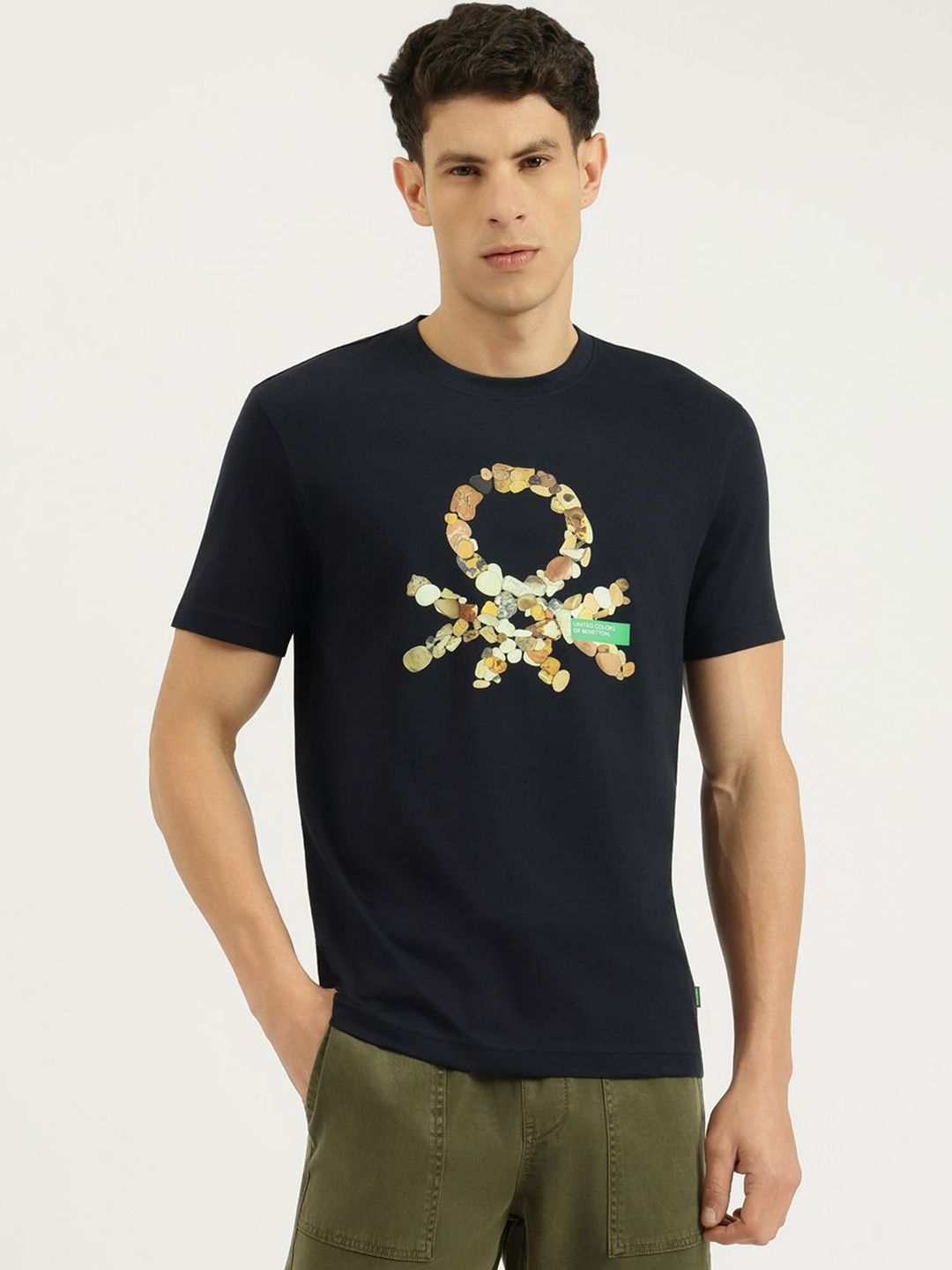 United Colors of Benetton Oversized Relaxed Fit Round Neck Graphic Print T-Shirt-image-22