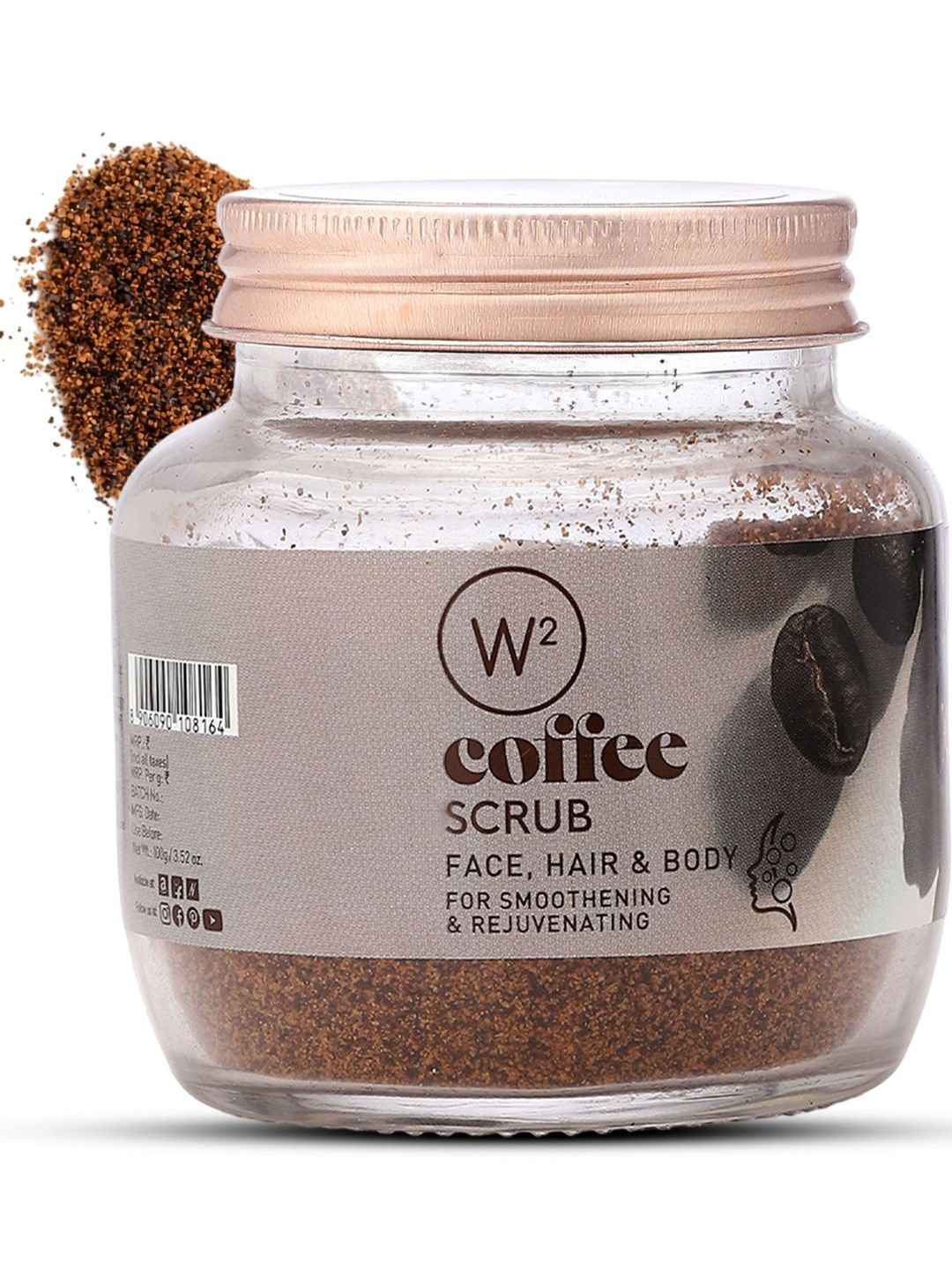 W2 Why Wait Coffee Face & Body Scrub For Nourishment - 100 g-image-26