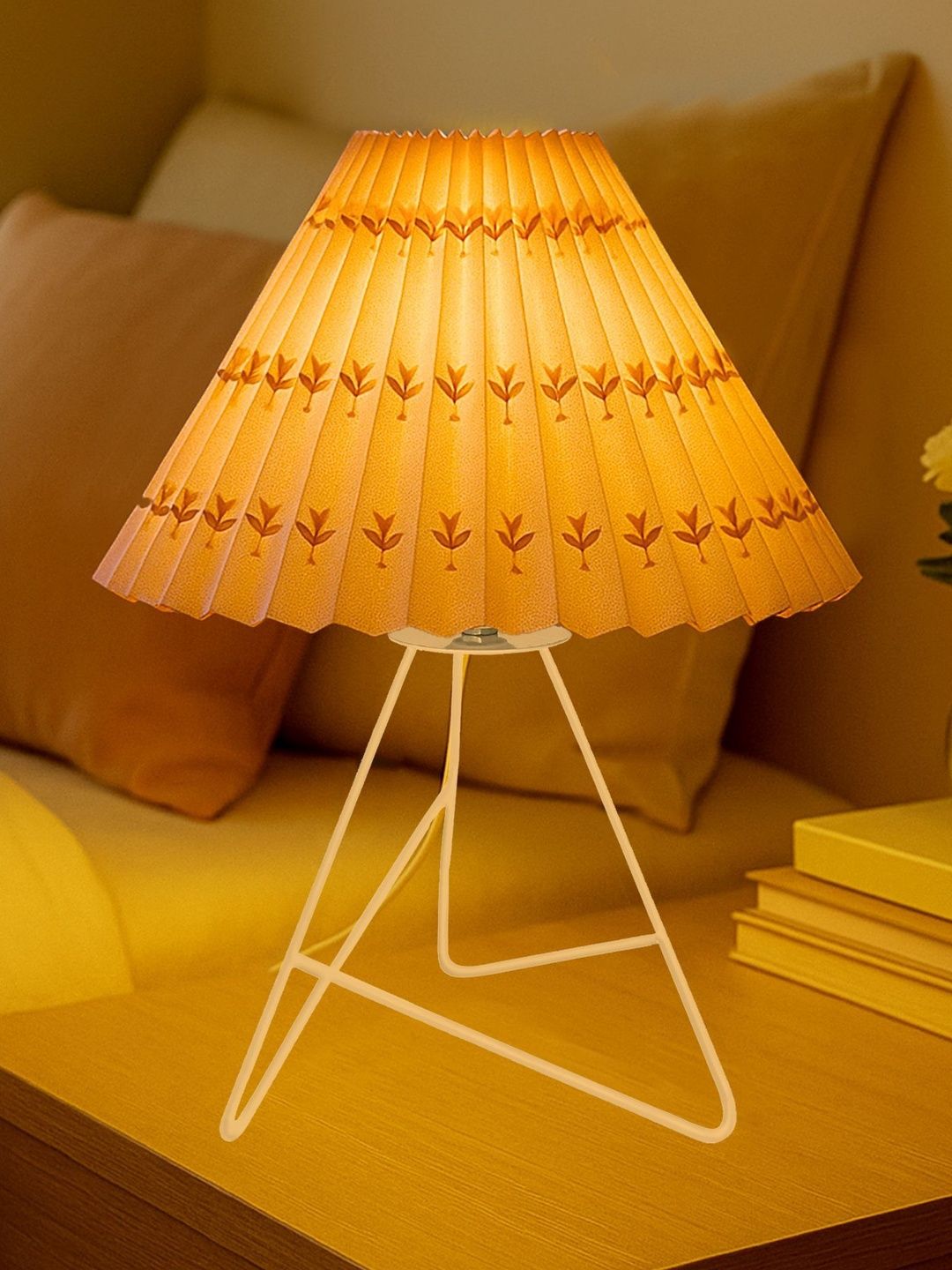 Glowhere Multicoloured Printed Metal Contemporary Frusturical Shaped Table Lamp-picture-58