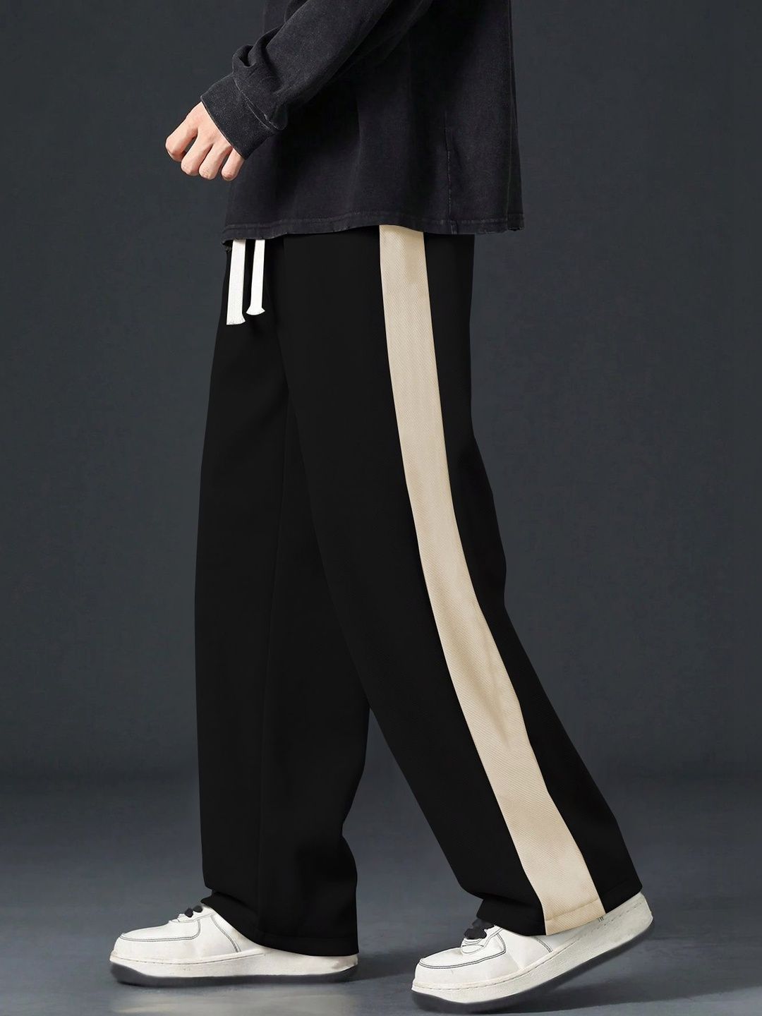 KAJARU Men Colourblocked Polyester Relaxed Fit Regular Track Pants-picture-36