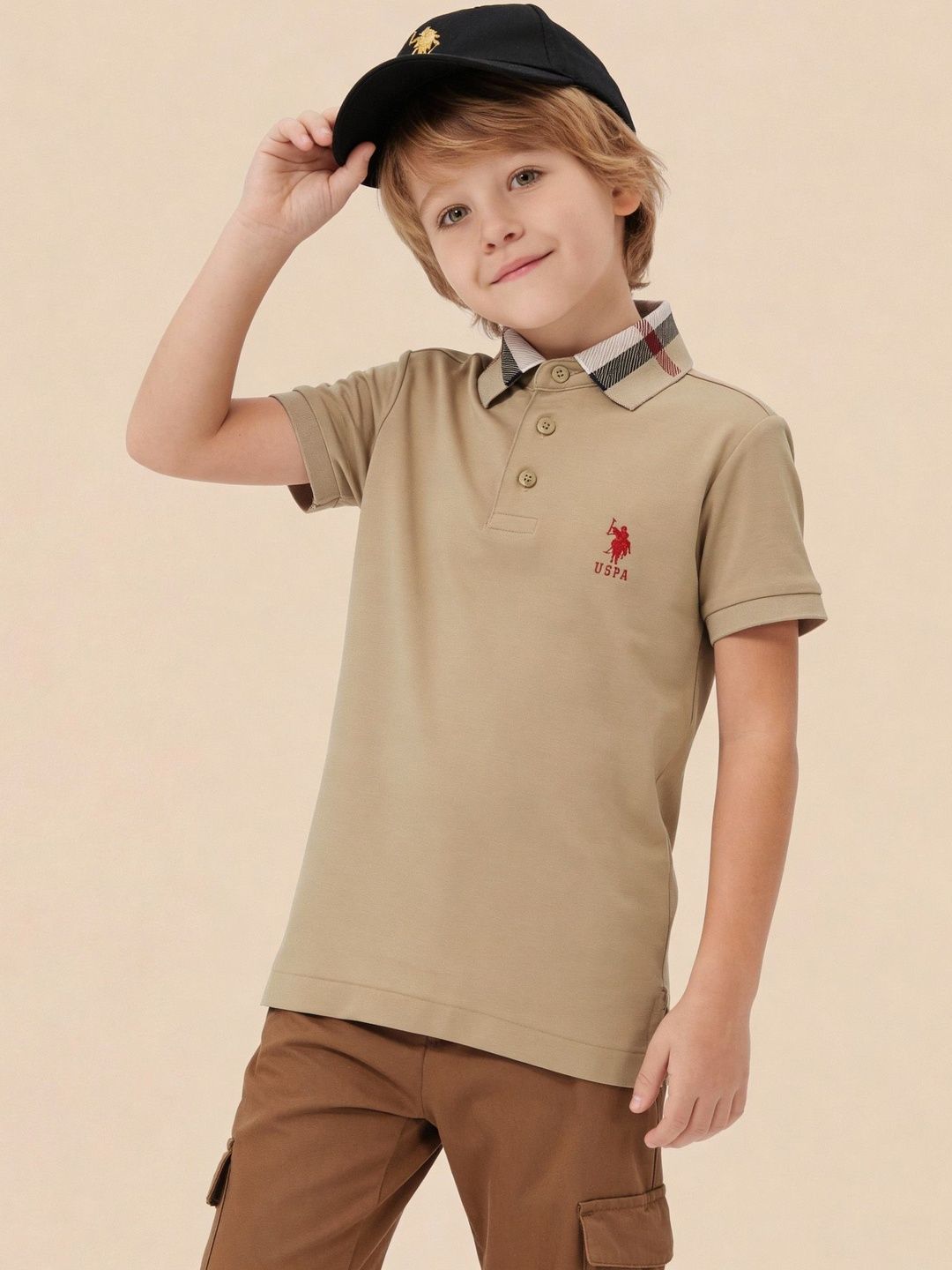 U.S. Polo Assn. Kids Boys Cotton Polo Collar Tshirts-picture-36