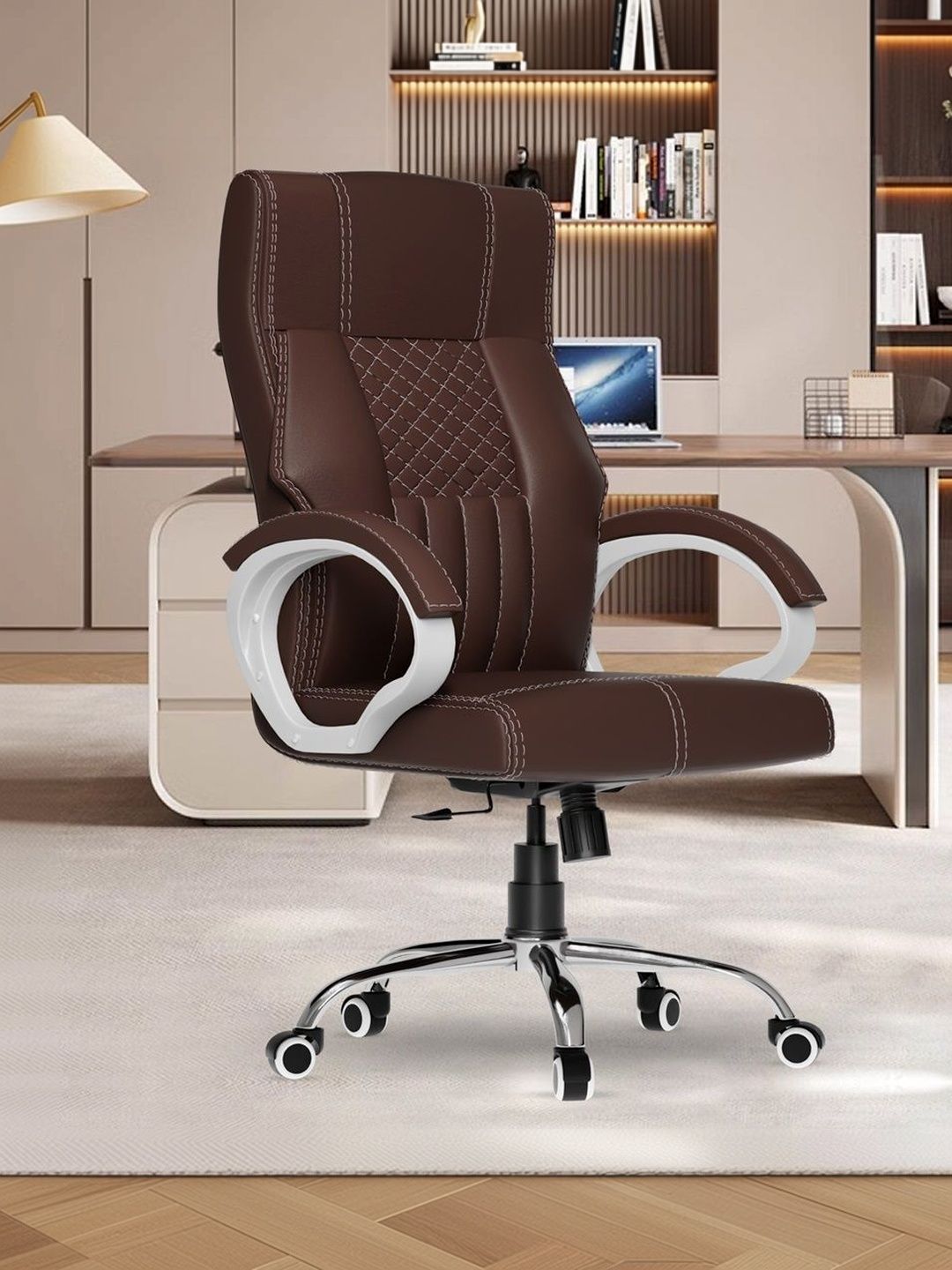 FUGO Brown Study Arm Chair-picture-57