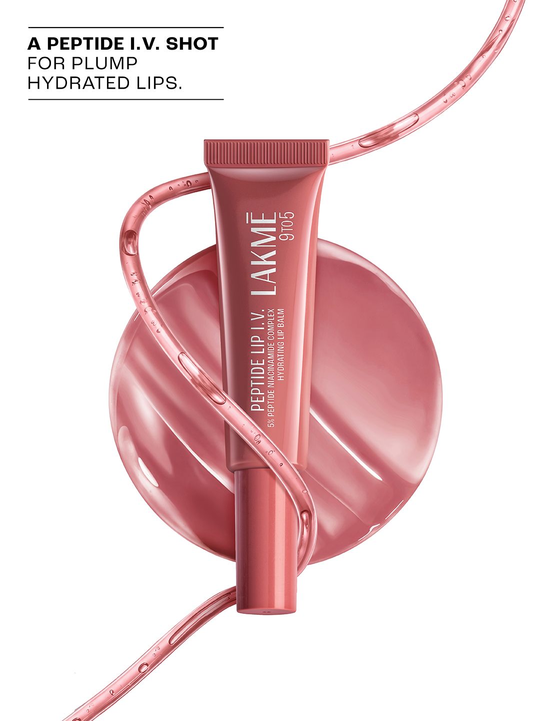 Lakme 9To5 Peptide Lip IV Hydrating Lip Balm 10g - Bare Minimum Hydration