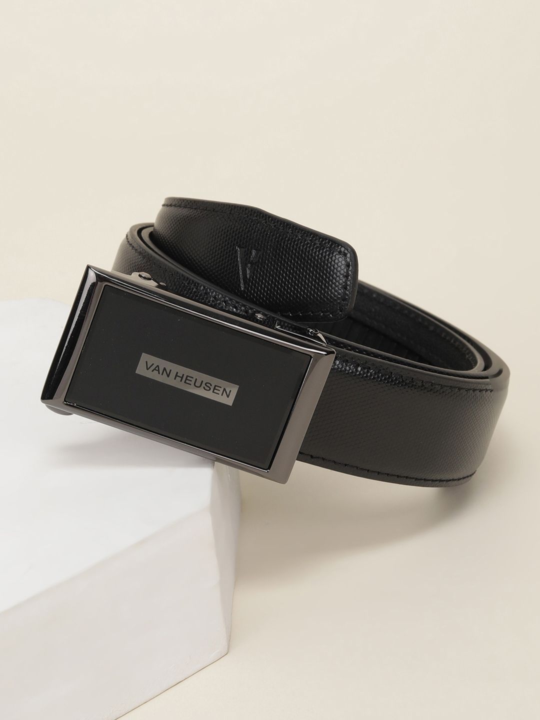 Van Heusen Men Textured Leather Formal Belt-picture-31