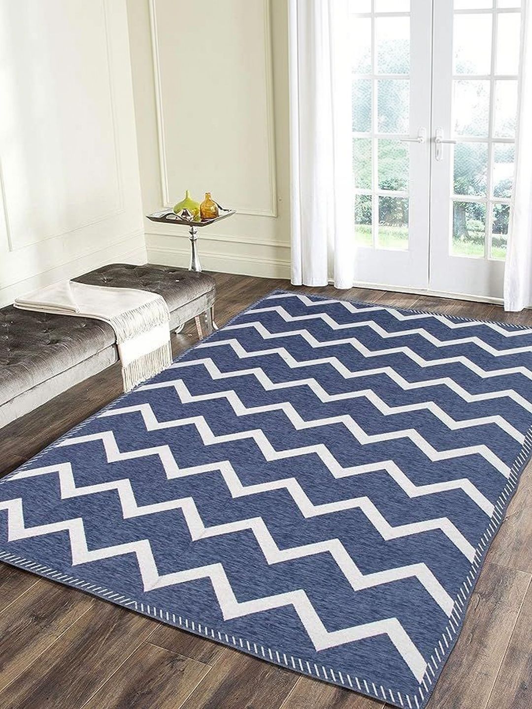 LUZDECOR Grey Geometric Anti-Skid Other Carpet-picture-36