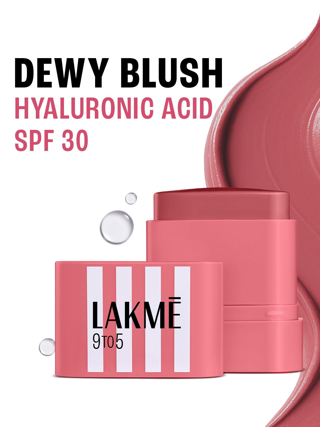 Lakme 9to5 Hya Beach Edit Dewy Finish SPF Blush with Creamy Texture 8.6g - Vacay Mauve-image-42