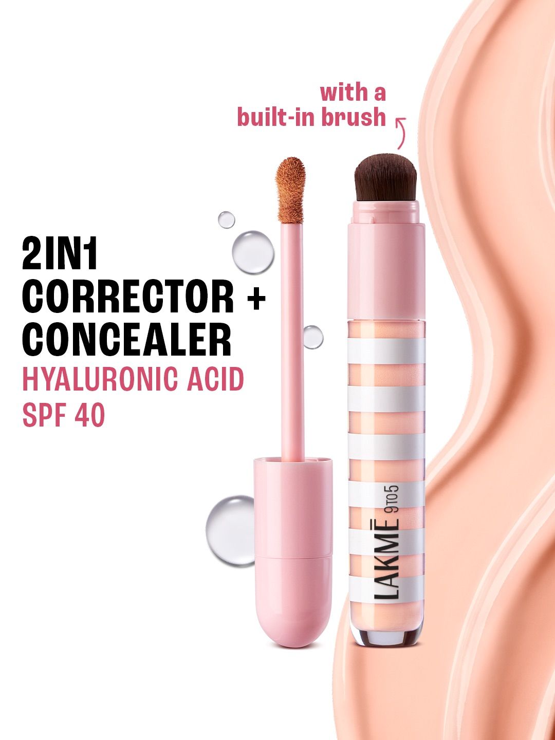 Lakme 9to5 Hya Beach Edit Correcting + Brightening SPF 40 Concealer 6ml - Light 1-picture-38