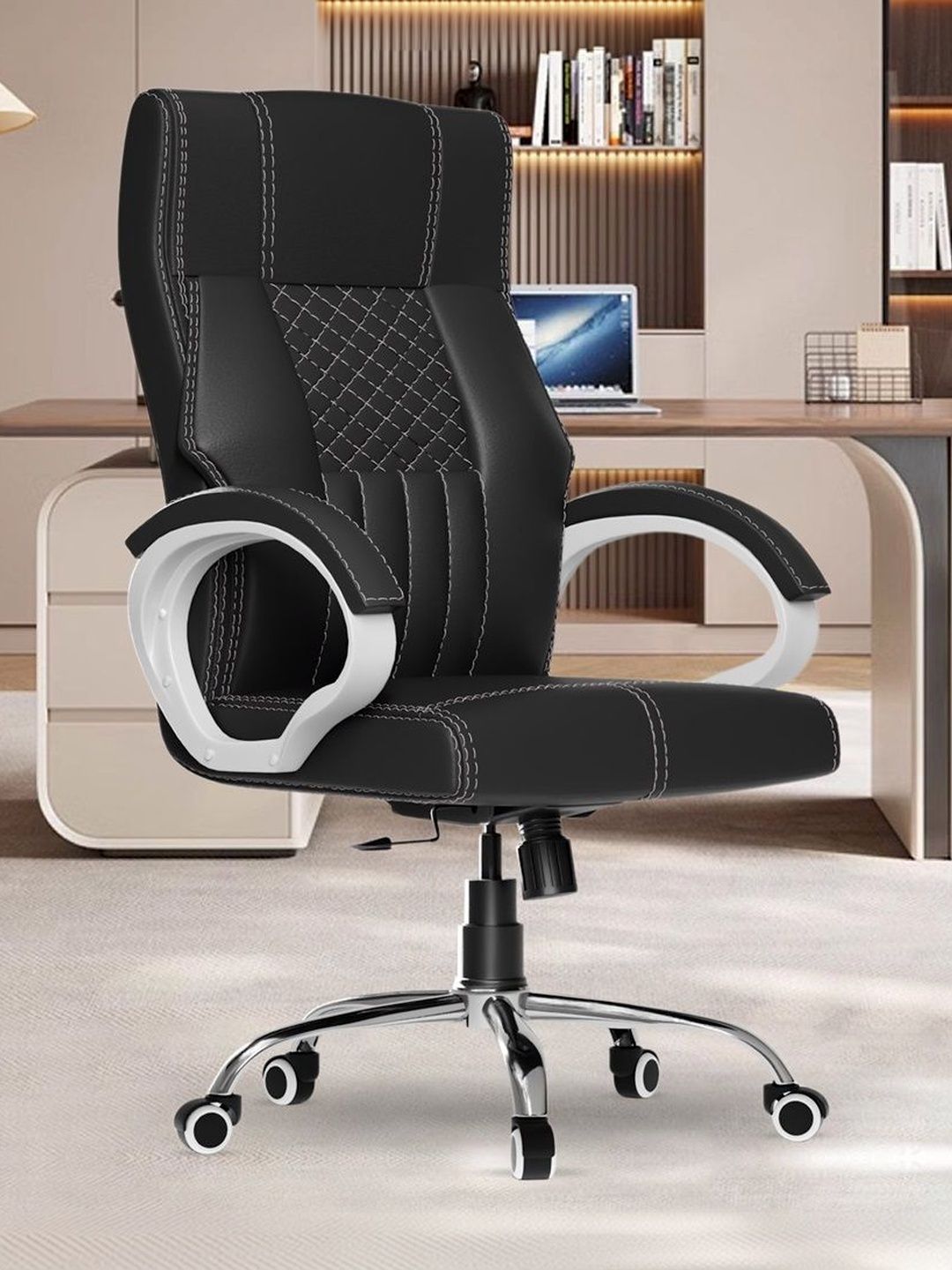 FUGO Black Study Arm Chair-picture-18