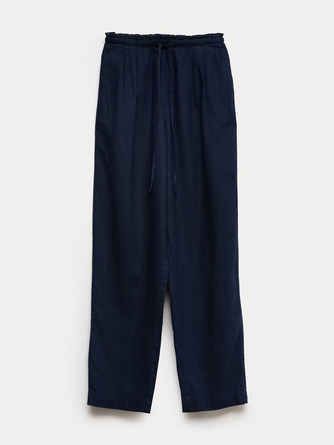 Marks & Spencer Women Tapered Fit High-Rise Pleated Trousers-picture-40