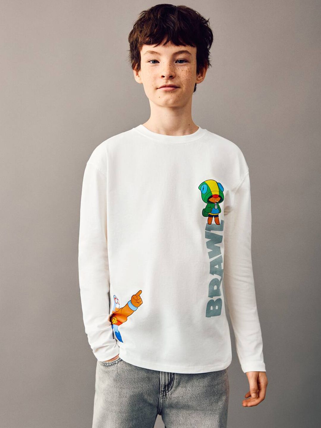 Mango Kids Boys Printed Pure Cotton T-shirt-picture-52